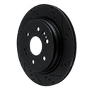 R1 19-25 Cadillac Escalade Front & Rear Drilled & Slotted Black Brake Rotor Set