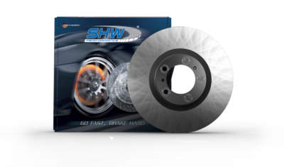 SHW 19-23 Porsche Cayenne S Left Front Smooth Monobloc Brake Rotor (9Y0615301A)