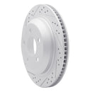 R1 98-02 Chevrolet Camaro Rear Right Drilled & Slotted Geo-Carbon Rotor