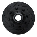 R1 95-07 Ford E-350 Econoline Club Wagon Front Left Drilled & Slotted Black Brake Rotor