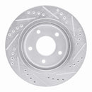 R1 94-01 Buick Regal Front Left Drilled & Slotted Silver Brake Rotor