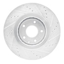 R1 16-25 Mazda CX-9 Front Drill & Slot Silver Rotors