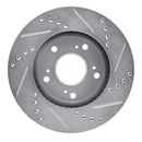 R1 12-15 Honda Civic Front Drill & Slot Silver Rotors