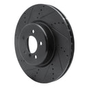 R1 13-20 BMW 440i xDrive Front & Rear Drilled & Slotted Black Brake Rotor Set