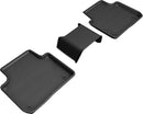 3D MAXpider 2019-2019 Porsche Cayenne Kagu 1st & 2nd Row Floormats - Black