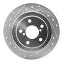 R1 90-08 Saab 9-2X Rear Drilled & Slotted Silver Brake Rotor Set