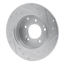 R1 05-16 Hyundai Sonata Front & Rear Drilled & Slotted Silver Brake Rotor Set