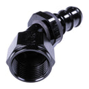 Russell 12AN Twist-Lok 45 Degree Hose End - Black