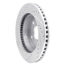 R1 00-02 Dodge Ram 1500 Pickup Front Right Drilled & Slotted Silver Brake Rotor
