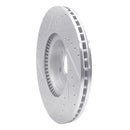 R1 07-09 Mercedes-Benz GL320 Front Right Drilled & Slotted Silver Brake Rotor