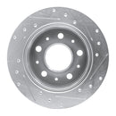 R1 14-21 Ram Promaster 2500 Rear Left Drilled & Slotted Silver Brake Rotor