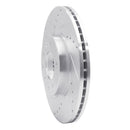 R1 06-13 Ford Fusion Front Left Drilled & Slotted Silver Brake Rotor