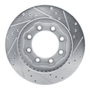 R1 77-93 Chevrolet V3500 Front Drilled & Slotted Silver Brake Rotor Set