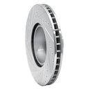 R1 93-97 BMW 840CI Front Right Drilled & Slotted Silver Brake Rotor