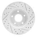 R1 14-24 Mazda 3 Front Left Drilled & Slotted Geo-Carbon Rotor