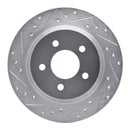 R1 07-23 Lexus LS460 Front Drilled & Slotted Silver Brake Rotor Set