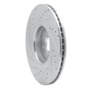 R1 14-19 Ford Focus Front Drilled & Slotted Silver Brake Rotor Set