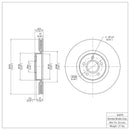 DFC 04-19 Ford Escape Front GeoSPEC Coated Rotor