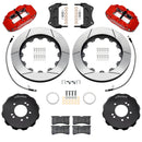 Wilwood 99-02 Nissan Skyline Superlite 6R Front BBK w/ 14in Slotted Rotors & Flexlines - Red