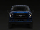 Raxiom 15-17 Ford F-150 G3 Projector Headlights w/ LED Accent- Black Housing (Clear Lens)