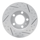 R1 98-24 Audi Tt Rear Left Drilled & Slotted Geo-Carbon Rotor