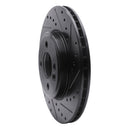 R1 07-15 Mini Cooper Front Drilled & Slotted Black Brake Rotor Set