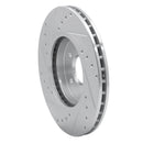 R1 01-08 Ford Mondeo (Mexico) Front Right Drilled & Slotted Silver Brake Rotor