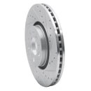 R1 03-09 Volvo XC90 Front Right Drilled & Slotted Silver Brake Rotor