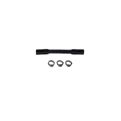 DeatschWerks Convoluted Tubing 100mm Length x 10mm ID Side 1 x 10mm ID Side 2 - Black