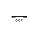 DeatschWerks Convoluted Tubing 100mm Length x 10mm ID Side 1 x 10mm ID Side 2 - Black