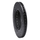 R1 14-20 Acura MDX Front Right Drilled & Slotted Black Brake Rotor