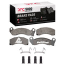 DFC 79-91 Ford LTD Crown Victoria Front 5000 Advanced Semi Metallic Brake Pads and Hardware Kit