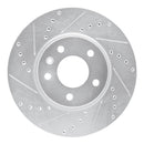 R1 11-25 Buick Encore GX Front Right Drilled & Slotted Silver Brake Rotor