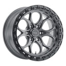 Weld 17x9 Ledge 6 6x139.7 ET-12 BS 4.50 Satin GUN / Satin BLK Ring 106.1