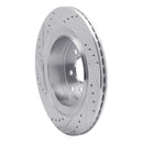 R1 09-24 Infiniti Q60 Front & Rear Drilled & Slotted Silver Brake Rotor Set