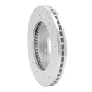 R1 93-95 Acura Legend Front Left Drilled & Slotted Silver Brake Rotor