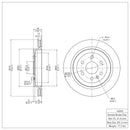 DFC 10-16 Cadillac SRX Rear GeoSPEC Coated Rotor