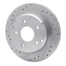 R1 84-87 Chevrolet Corvette Front & Rear Drilled & Slotted Silver Brake Rotor Set