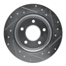 R1 07-13 Mazda 3 Front & Rear Drilled & Slotted Silver Brake Rotor Set