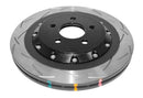 DBA 15+ Ford Mustang 2.3L/5.0L Rear Slotted 5000 Series 2 Piece Rotor w/ Black Hat