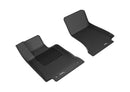 3D MAXpider 2015-2020 Mercedes Benz C-Class (W205) Sedan Kagu 1st & 2nd Row Floormats - Black