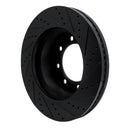 R1 12-25 Ford F-250 Super Duty Front Drilled & Slotted Black Brake Rotor Set