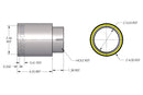 Dinan Double-Walled 4in Clamp-On Exhaust Tip - Polished - 4in Outlet / 3in Inlet
