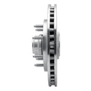 R1 97-04 Ford F-250 2WD (Excl Super Duty) Front Left Drilled & Slotted Silver Brake Rotor