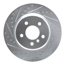 R1 11-16 BMW 528i Front & Rear Drilled & Slotted Silver Brake Rotor Set