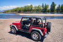 Bestop 97-02 Jeep Wrangler TJ Header Safari Bikini (Black Denim)
