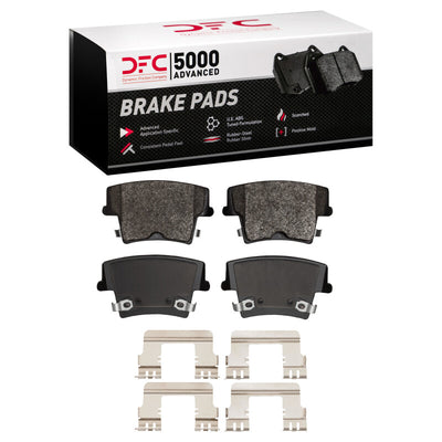 DFC 05-18 Chrysler 300 Rear 5000 Advanced Semi Metallic Brake Pads and Hardware Kit