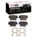 DFC 05-18 Chrysler 300 Rear Drilled & Slotted Geoperformance Rotors 5000 Advanced Pads w/Hardware
