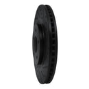R1 14-19 Nissan Rogue Front Right Drilled & Slotted Black Brake Rotor