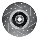 R1 1978-1987 Chevrolet CHEVETTE Front Left Drilled & Slotted Silver Brake Rotor